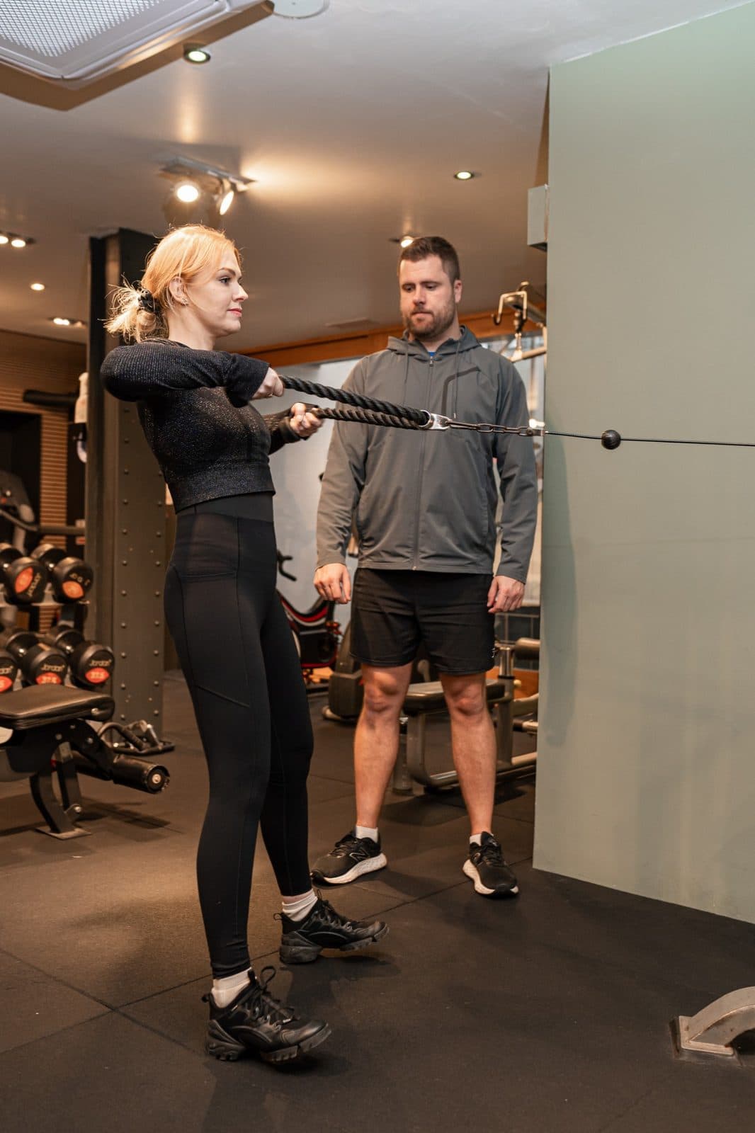 John Parlanti, personal trainer, coaching a client during a personal training session near Balham